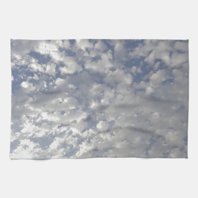 Multiple Clouds, Sky View Kitchen Towel (Horizontal)