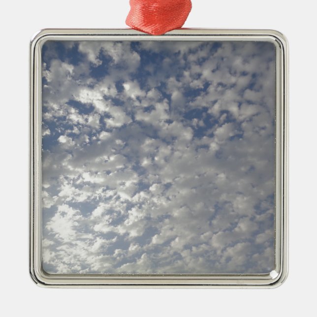 Multiple Clouds, Sky View Metal Ornament (Front)