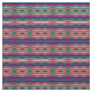 Multiple colour horizontal stripes fabric pattern 