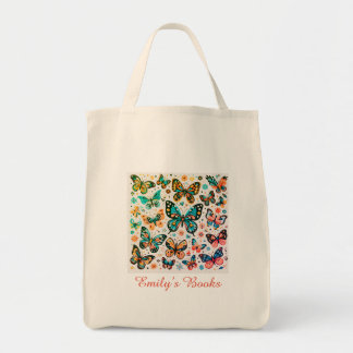 Multiple Colourful butterflies personalized tot To Tote Bag