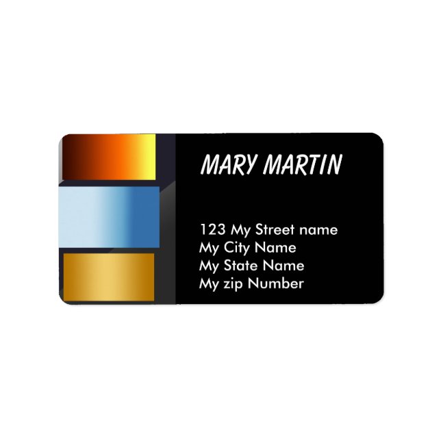 Multiple colours label (Front)