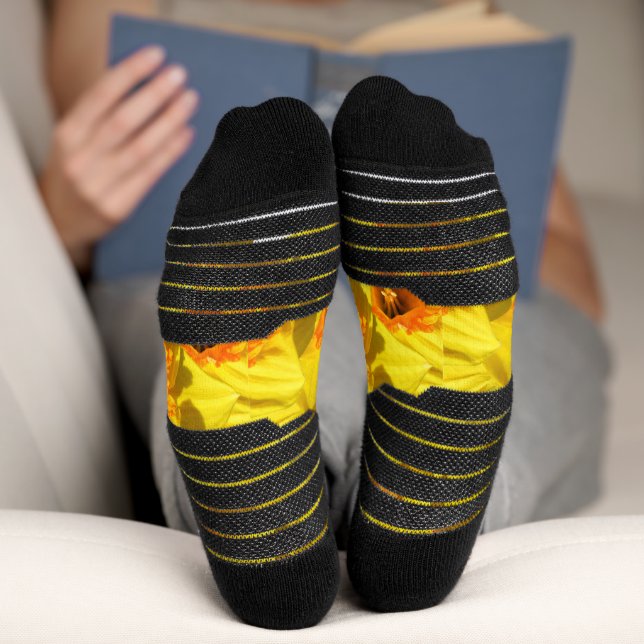 Multiple Daffodils Gold Medal flowers Socks (Bottom)