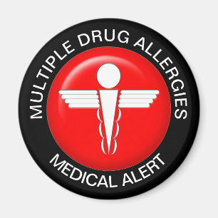 Multiple Drug Allergies Magnet