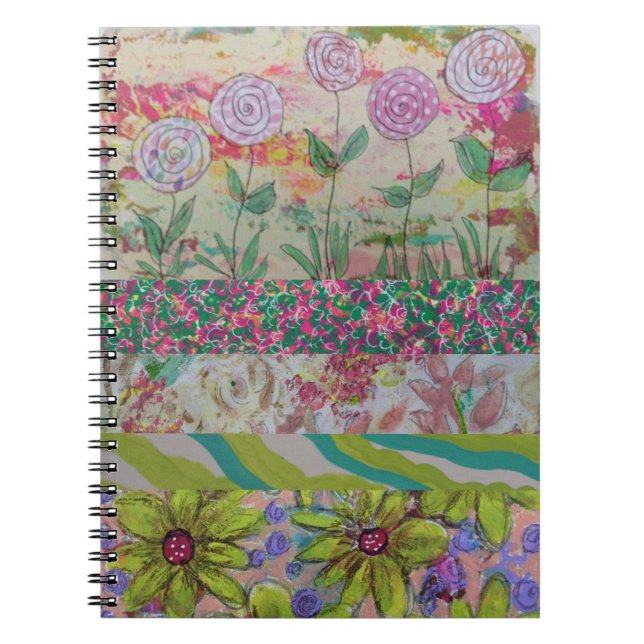 Multiple Flowers  Notebook (Front)