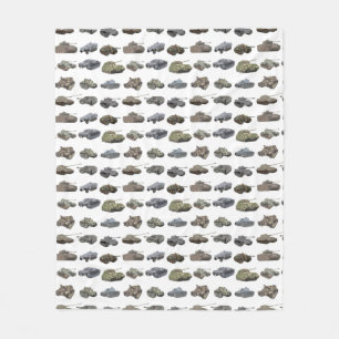 Multiple German WW2 Tanks Fleece Blanket