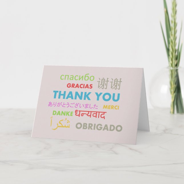 Multiple Language Thank You (Front)