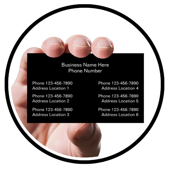 Multiple Location Business Cards Design (Creator Uploaded)