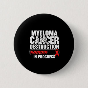 Multiple myeloma awareness burgundy ribbon 2 inch round button