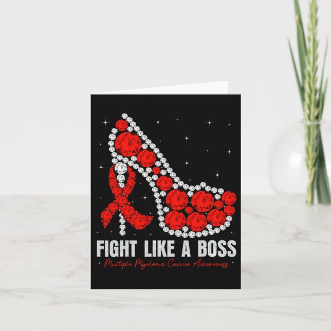 Multiple Myeloma Awareness Fight Blood Cancer Like Card (Front)