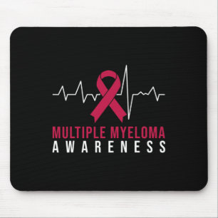 Multiple Myeloma Awareness Heartbeat Mouse Pad