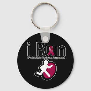 Multiple Myeloma Awareness I Run Keychain