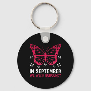 Multiple Myeloma Awareness In September We Wear Bu Keychain