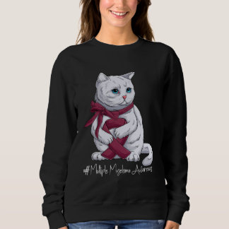 Multiple Myeloma Awareness Month Burgundy Ribbon C Sweatshirt