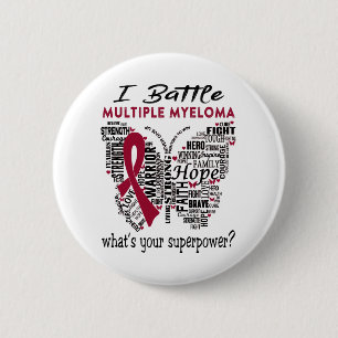 Multiple Myeloma Awareness Month Ribbon Gifts 2 Inch Round Button