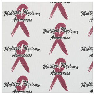 Multiple Myeloma Awareness Ribbon of Hope Fabric