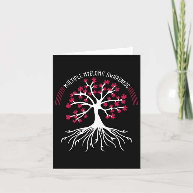 Multiple Myeloma Awareness Tree Puzzle  Card (Front)