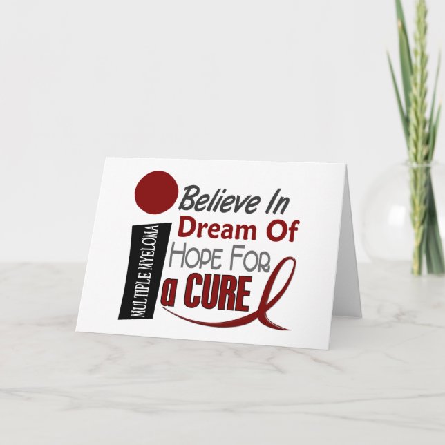 Multiple Myeloma BELIEVE DREAM HOPE Card (Front)