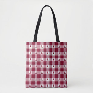 Multiple Myeloma Cancer Awareness Plaid Tote