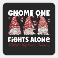 Multiple Myeloma Cancer Burgundy Ribbon Gnome