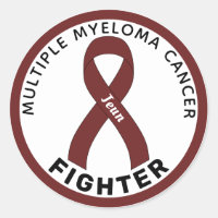 Multiple Myeloma Cancer Fighter Ribbon White