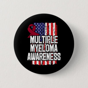 Multiple Myeloma Gift - Blood Cancer Awareness 2 Inch Round Button