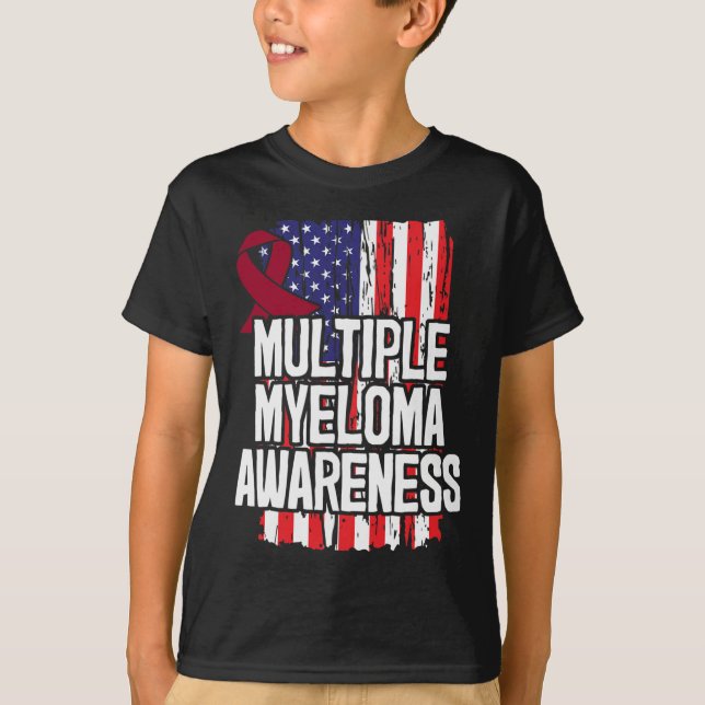 Multiple Myeloma Gift - Blood Cancer Awareness  T-Shirt (Front)