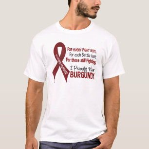Multiple Myeloma I Proudly Wear Burgundy 1 T-Shirt