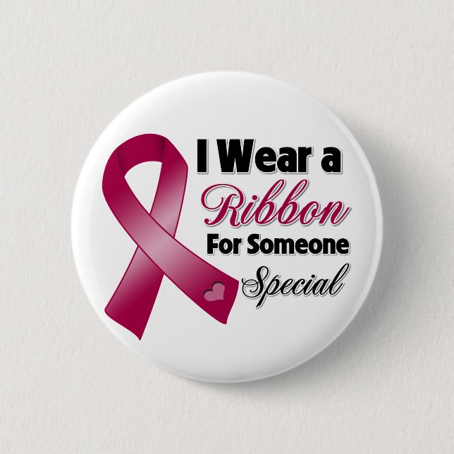 Multiple Myeloma Ribbon Someone Special 2 Inch Round Button (Front)