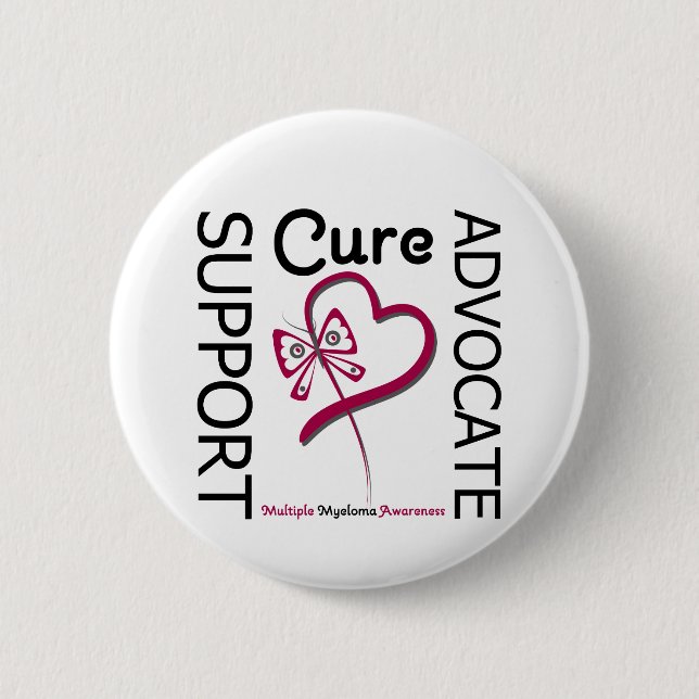 Multiple Myeloma Support Advocate Cure 2 Inch Round Button (Front)