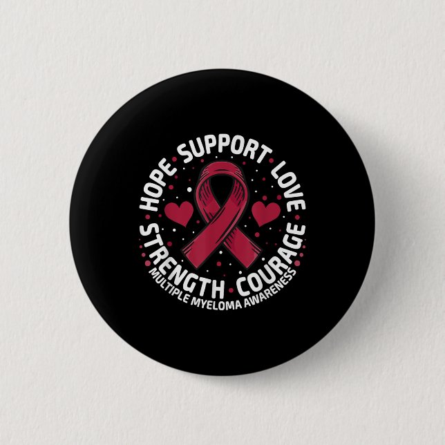 Multiple Myeloma Support Family Multiple Myeloma A 2 Inch Round Button (Front)