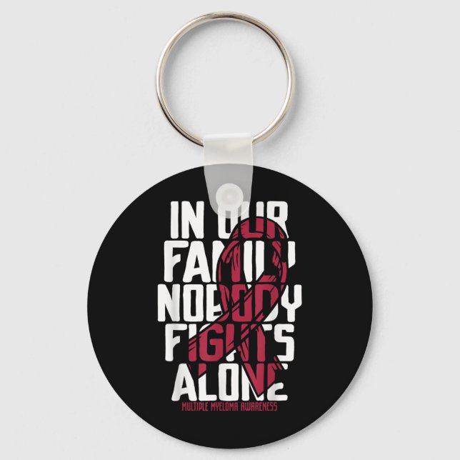 Multiple Myeloma Support Family Multiple Myeloma A Keychain (Front)