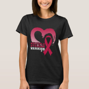Multiple Myeloma Warrior Awareness Heart  T-Shirt