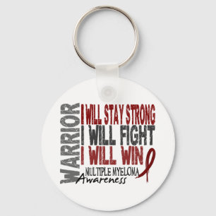 Multiple Myeloma Warrior Keychain
