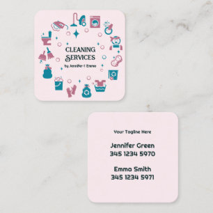 Multiple Name Cleaning Business Card