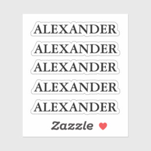 Multiple Name clear Back to School stickers