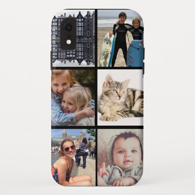 multiple photo collage iPhone XR case (Back)