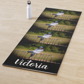 Multiple Photo Collage Name Yoga Mat