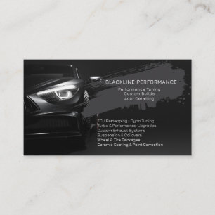 Multiple photos Auto Detailing Tuning Professional Business Card