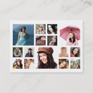 Multiple Photos in Grid Any Business Photography Business Card