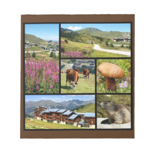 Multiple photos La Plagne Notepad