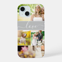 Multiple photos love script newlywed bride custom