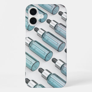 Multiple rows of glass dropper bottles iPhone 16 plus case