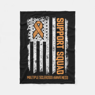 Multiple Sclerosi Support Squad Multiple Sclerosis Fleece Blanket
