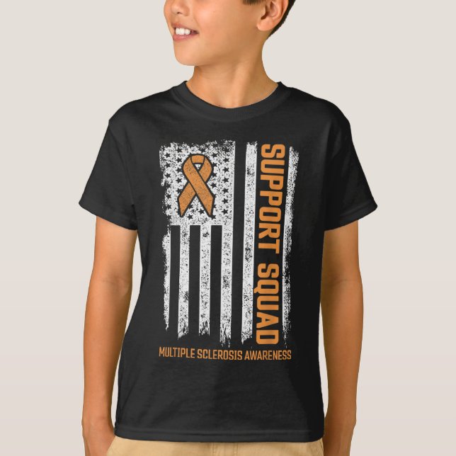 Multiple Sclerosi Support Squad Multiple Sclerosis T-Shirt (Front)