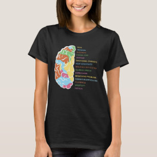Multiple sclerosis awareness Funny Brain Support T-Shirt