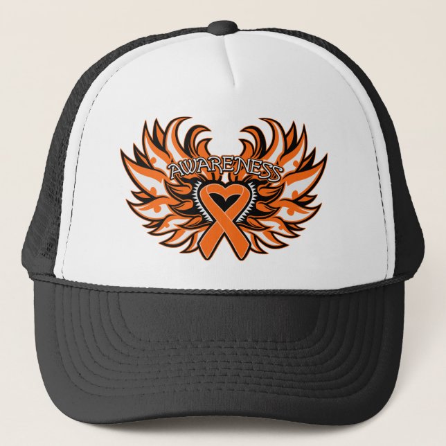 Multiple Sclerosis Awareness Heart Wings.png Trucker Hat (Front)