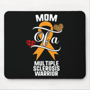 Multiple Sclerosis Awareness Leopard Buffalo Plaid Mouse Pad