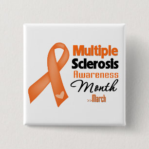 Multiple Sclerosis Awareness Month 2 Inch Square Button