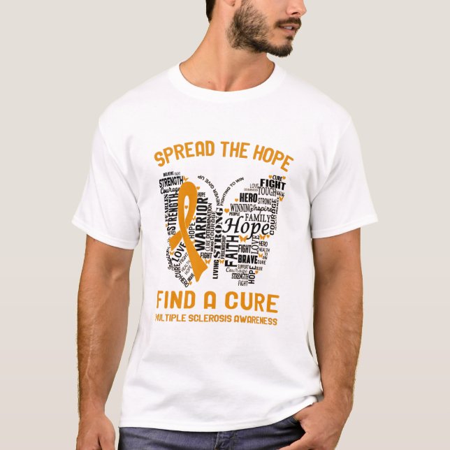 Multiple Sclerosis Awareness Month Ribbon Gifts T-Shirt (Front)