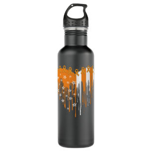 Multiple Sclerosis Awareness MS Leukemia Heart Pai 710 Ml Water Bottle